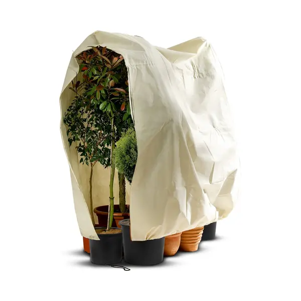 Tropictrees Premium Winterhoes Jumbo - Plantenhoes Tegen Vorst - Vliesdoek - Duurzaam - Ritssluiting - B, 200 X H, 240cm Uv-doorlatend thumbnail