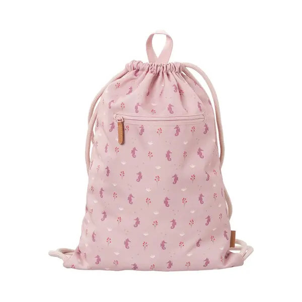 Fresk Zwemtas Meisjes – 38 X 27 Cm – Gymtas – Waterafstotende Strandrugzak Voor Kinderen – Zwemzak Met Ophanglus – Roze - Seahorse thumbnail