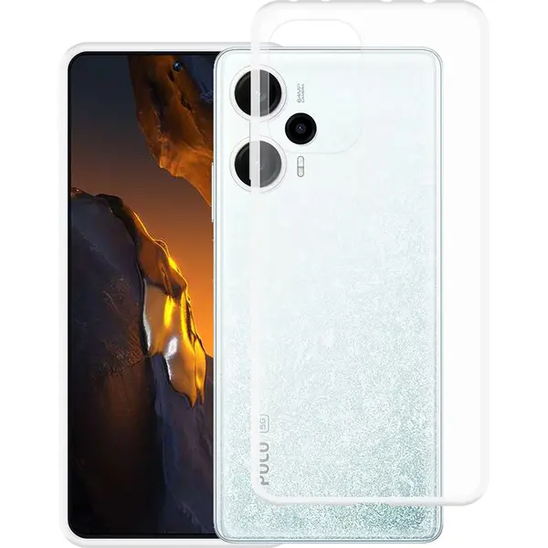 Cazy Silikon Hülle Kompatibel Mit Poco F5 - Soft Tpu Schutz - Transparant (Xiaomi Poco F5), Smartphone Hülle, Transparent thumbnail