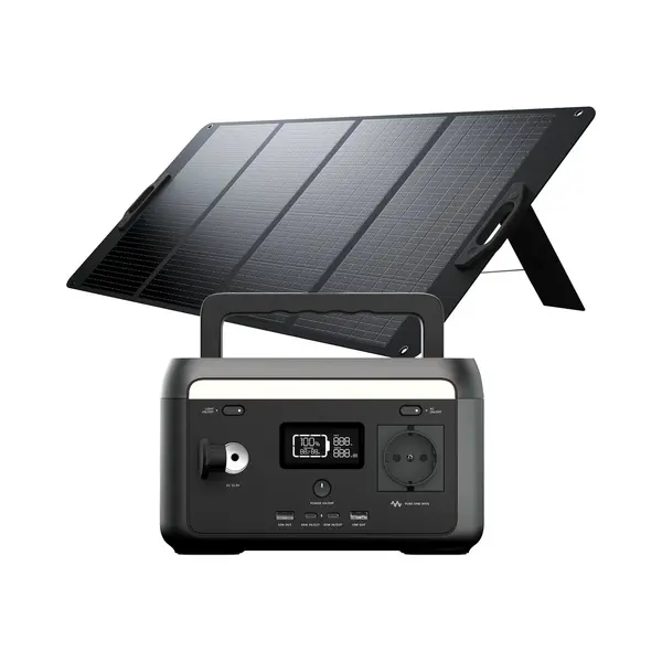 Xtorm Portable Powerstation 300W + Foldable Solar Panel 200W - Power Pack Bundel, Voor Kamperen, Stroomuitval En Noodsituaties thumbnail
