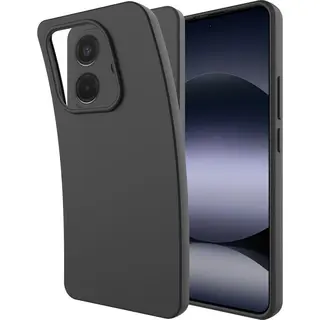 Cazy Hoesje Geschikt Voor Xiaomi Redmi Note 14 (4G) Hoesje Siliconen - Flexibele Case - Zwart