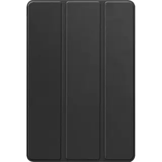 Just In Case Smart Tri-Fold Book Hülle Schwarz Lenovo Idea Tab Plus (Lenovo IdeaTab Plus), Tablethoes, Zwart