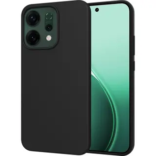 Cazy Hoesje Geschikt Voor Oppo Reno 14 Hoesje Siliconen - Flexibele Case - Zwart