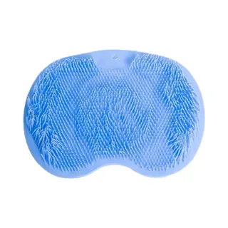 Voetscrubber - Douche Borstel - Voetmassage - Douchemat Antislip Zuignappen - Massage Mat - Voet Verzorging - Rug Wasser - Voetwasser - Blauw