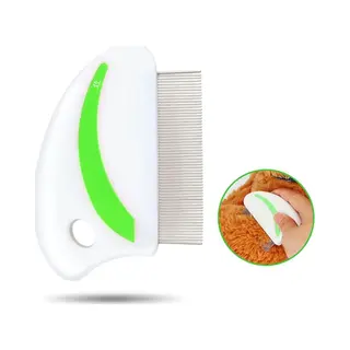 Prontocare® Luizenkam Kat En Hond - Vlooien & Teken - Vlooienkam Langhaar - Anti Vlooien - Vlooien Verwijderaar - Vlooienmiddel - Netenkam - Wit &