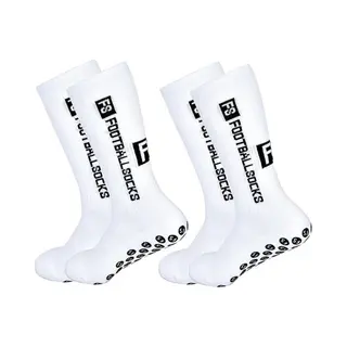 2-Pack Gripsokken Voetbal Wit Sportsokken Anti-Blaren (Maat 39-46) - 2 Paar