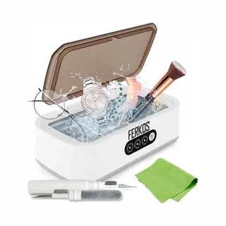 FerKos Ultrasoon Reiniger - Sieraden Reiniger - Brillen Reiniger - 650 Ml - Inclusief Microvezel Doek - Inclusief Cleaning Kit - Kunstgebit Reiniger