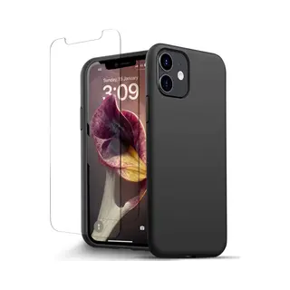 Nuvex Hoesje Geschikt Voor IPhone 11 Zwart Telefoonhoesje Case Met Screenprotector