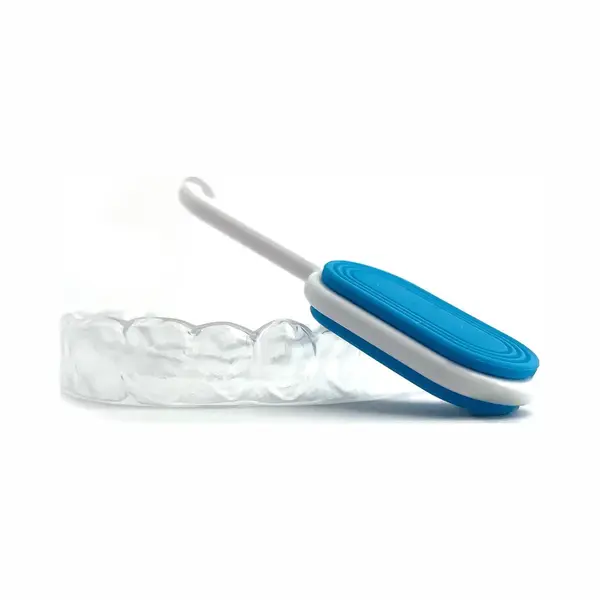 Unclip® Pull & Bite Aligner Remover Hulpmiddel Haakje Nachtbeugel Invisalign Blauw thumbnail