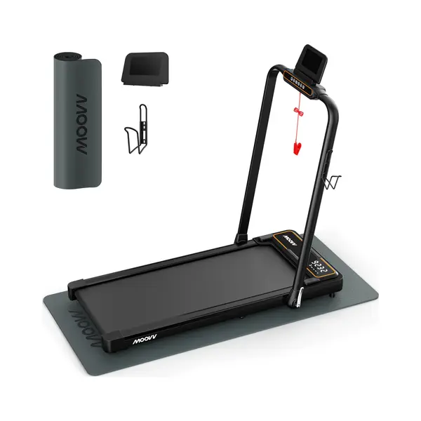 Moovv Laufband Smartstep Pro V2 - 1-12 Km/h - Zusammenklappbar - 124 X 54 X 105 Cm - Schwarz thumbnail