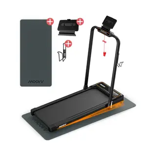 Moovv SmartStep Pro V3 Incline Loopband Inklapbaar - Walking Pad Met 10% Hellingfunctie – Opvouwbare Wandelband - Treadmill 1-12 Km/u – Incl.