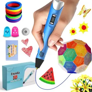 Enzoda 3D Pen - 3D Pen Xl Starterspakket Blauw & Roze - 3D Pennen Tekenset - Educatief Speelgoed Voor Kinderen & Volwassenen - Met Vullingen -