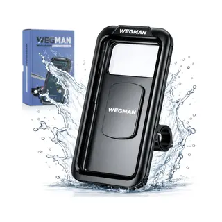 Wegman Telefoonhouder Fiets Waterdicht - Bedienbaar Touchscreen - Fiets, Scooter, Fatbike En Motor - Universeel - IP67 - Gsm Houder Fiets - Fiets