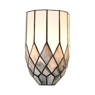 Lumilamp Wandlamp Tiffany 18x27 Cm Grijs Glas