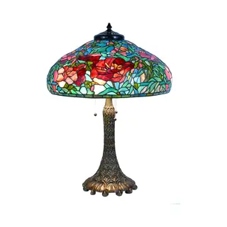 Lumilamp Tiffany Tafellamp Ø 55x 85 Cm Groen Glas