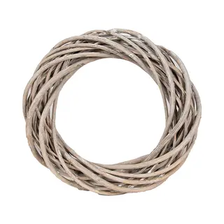 Clayre & Eef Krans Ø 20 Cm Bruin Rotan
