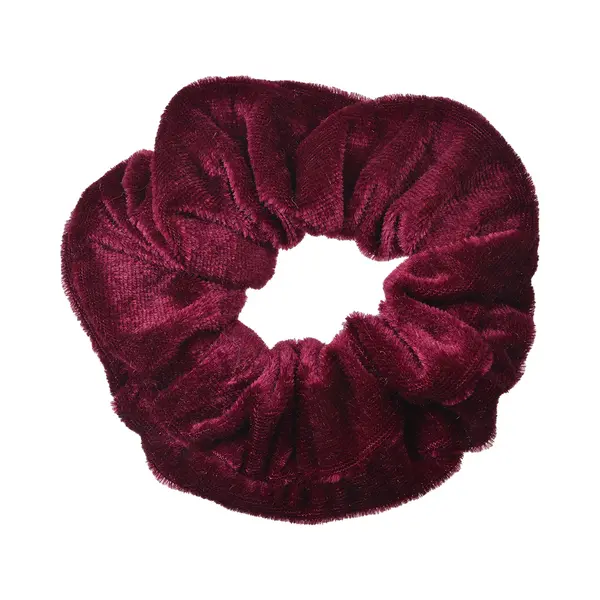 Clayre & Eef Haarelastiek Ø 10 Cm Rood Velours thumbnail