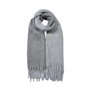 Clayre & Eef Wintersjaal Dames 40x240 Cm Grijs