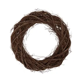 Clayre & Eef Krans Ø 45x5 Cm Bruin Rotan