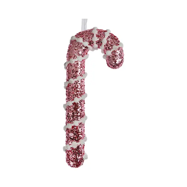 Clayre & Eef Kersthanger Zuurstok 17 Cm Roze Kunststof thumbnail