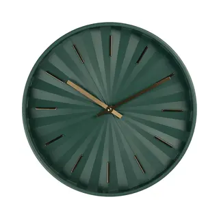 Gabriël Wandklok Ø 31x5 Cm Groen Kunststof