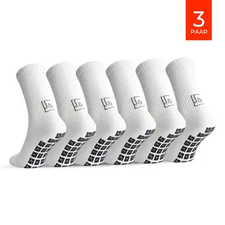 Jacob & Roy's - Gripsokken - 3 Paar - Gripsokken Voetbal - Sportsokken - Hardloopsokken - Tennissokken - Antislip Sokken - Grip Socks - Maat 35-38