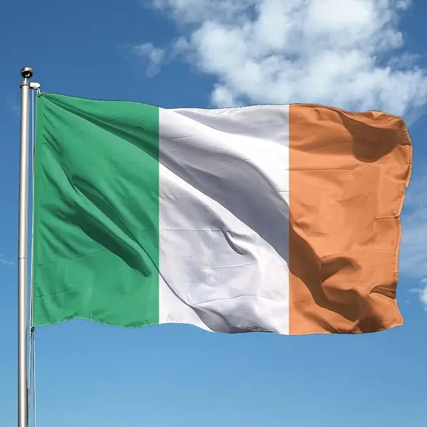 *** Grote Ierse Vlag 90x150cm - Vlag Ierland - Van Heble® *** thumbnail