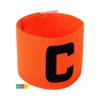 *** Aanvoerdersband Sporten Oranje - Sport - Beweging - Voetbal En Hockey - Senior - C Captain - Verstelbaar - Unisex - Van Heble® ***