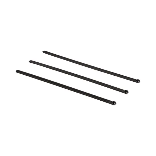 *** 50 Stuks Cocktailstaafjes Roerstaafjes - Cocktails - Zwart - Kunststof - Cocktailstirrers - Roerstaafjes - 16, 5cm - Roerstokjes Van Heble® *** thumbnail