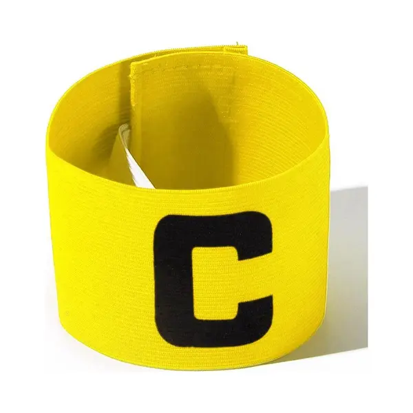 *** Aanvoerdersband Sporten Geel - Sport - Beweging - Voetbal En Hockey - Senior - C Captain - Verstelbaar - Unisex - Van Heble® *** thumbnail
