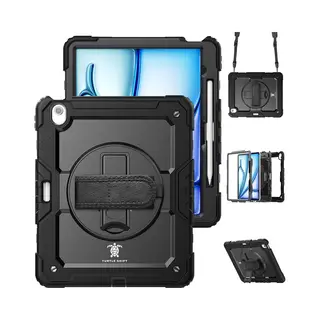 Turtle Shift Hoes - Geschikt Voor Air 13 Inch (M4 / M3 / M2) - Hoes Met Screen Protector - Schouderriem - Handriem - Shockproof - Met Standaard -