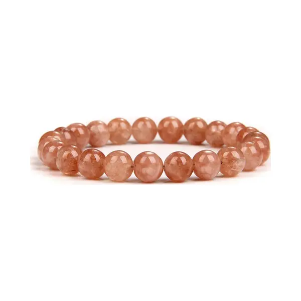 Bixorp Gems Zonnesteen Edelsteen Armband 8mm - Sunstone - Edelstenen Kralenarmband - Spiritueel Cadeau - 18cm thumbnail
