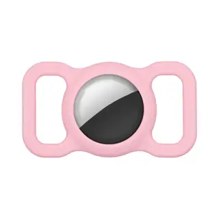 Tracker Houder Voor Hondenhalsband - Hoesje - Hond - Tracker - Geschikt Voor Airtag - Siliconen - Roze