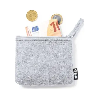 Portemonnee - Portefeuille - Pasjeshouder - Ritssluiting - Dames - Heren - Gerecycled Rpet - Duurzame Keuze - Grijs