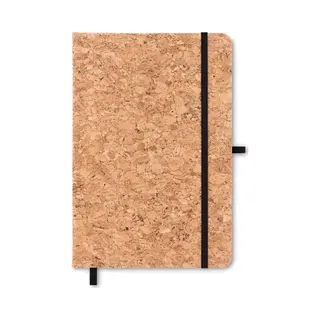 Notitieboek A5 - Notebook - Notitieboeken - Schrift - Hardcover - 192 Pagina's - Kurk - Bruin