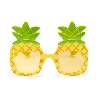 Feestbril Ananas - Pineapple - Tropical - Festival Bril - Rave Bril - Glasses - Geel/groen