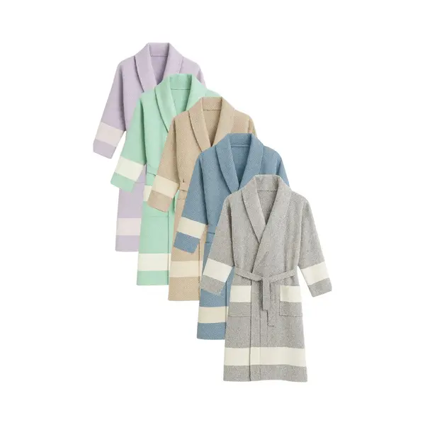 Comvie Peshtemal Badjas Van Katoen - Hamam Badjas - Unisex-grijs-l/xl thumbnail