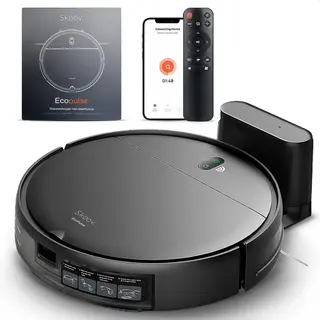 Skoov Ecopulse Robotstofzuiger Met Dweilfunctie - Met App, Afstandsbediening En Laadstation - Ideaal Voor Huisdieren, Harde Vloeren En Tapijt - Dweil