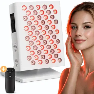 Soft & Silky Soft&Silky Infraroodlamp - 300W - 630/850NM - 60LEDs - Infrarood - Therapie - Deken - Verwarmingspaneel - Lamp - Voor Spieren - Lichttherapie -