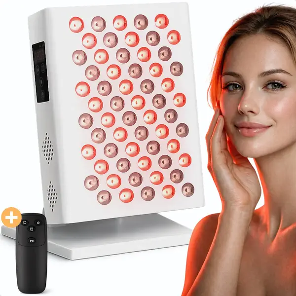 Soft & Silky Soft&Silky Infrarotlampe - 300W - 630/850NM - 60LEDs - Infrarottherapie - Rotlichttherapie - Lampe Für Muskeln - Lichttherapie - Gesicht - Gelenke - thumbnail