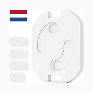 Luft Stopcontact Beveiliging - 15 Stuks - Baby- En Kinderbeveiliging - Geschikt Voor Nederlandse Stopcontacten - Wit - Afdekplaatje Stopcontact -