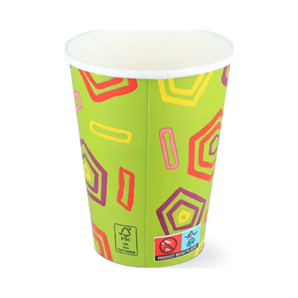 TakeAware Milkshakebeker - Klein - 360ml - Ø90mm - 12oz - Groen - Fsc®Mix - Karton thumbnail