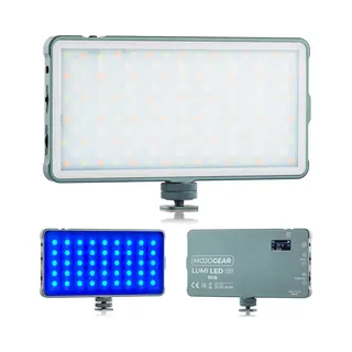 Mojogear Lumi Rgb Led-lamp 12W Medium - Stevig Metaal - 4000 MAh Batterij - Kleur En Wit/geel Licht - Krachtige Lamp Voor Camera / Studio / Video -