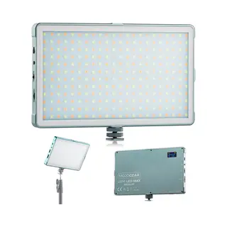 Mojogear Lumi Bicolor Led-lamp Xl - 18.5W - Stevig Metaal - 10.000 MAh Batterij - Wit/geel Licht - Krachtige Cameralamp / Studiolamp / Videolamp -