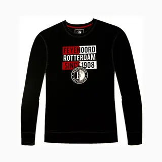 Feyenoord - Sweater - Shirt - Zwart - Maat 104/110 - Kinderen