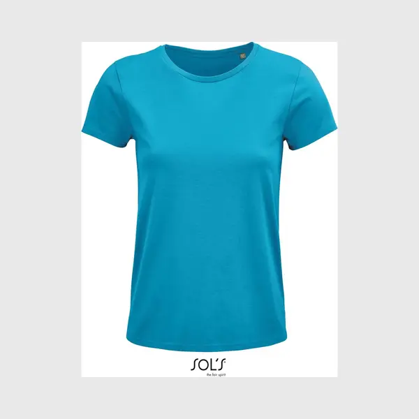 Sol'S - Crusader T-shirt Dames - Aqua - 100% Biologisch Katoen - M thumbnail