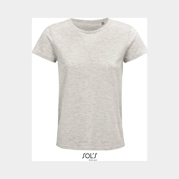 Sol'S - Crusader - T-shirt Dames - Asgrijs - 100% Biologisch Katoen - S thumbnail