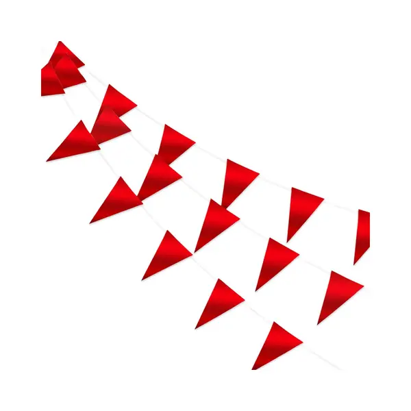 Q2P - Slingers - Verjaardag - Versiering - Valentijn - Vlaggenlijn - Feestartikelen - Feest - Decoratie - Slinger - Rood thumbnail