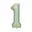 Cijfer 1 Mint Groen