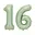 Cijfer 16 Mint Groen